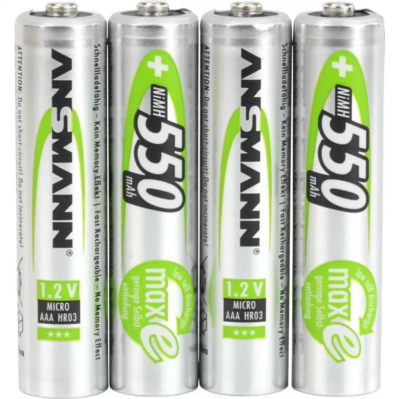 ANSMANN Blister 4 x AAA 550 mAh įkraunama baterija