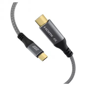 EFB Elektronik USB-C į HDMI laidas 4K30Hz Pilka - Laidas - Skaitmeniniai/Duomenys (USB-HDMI-00001)
