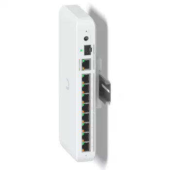 Ubiquiti UACC-Switch-DIN montažo laikiklis DIN bėgiui, baltas polikarbonatas