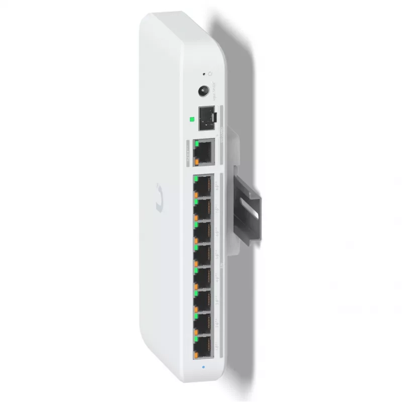 Ubiquiti UACC-Switch-DIN baltas DIN bėgelio montavimo laikiklis UniFi Compact komutatoriams