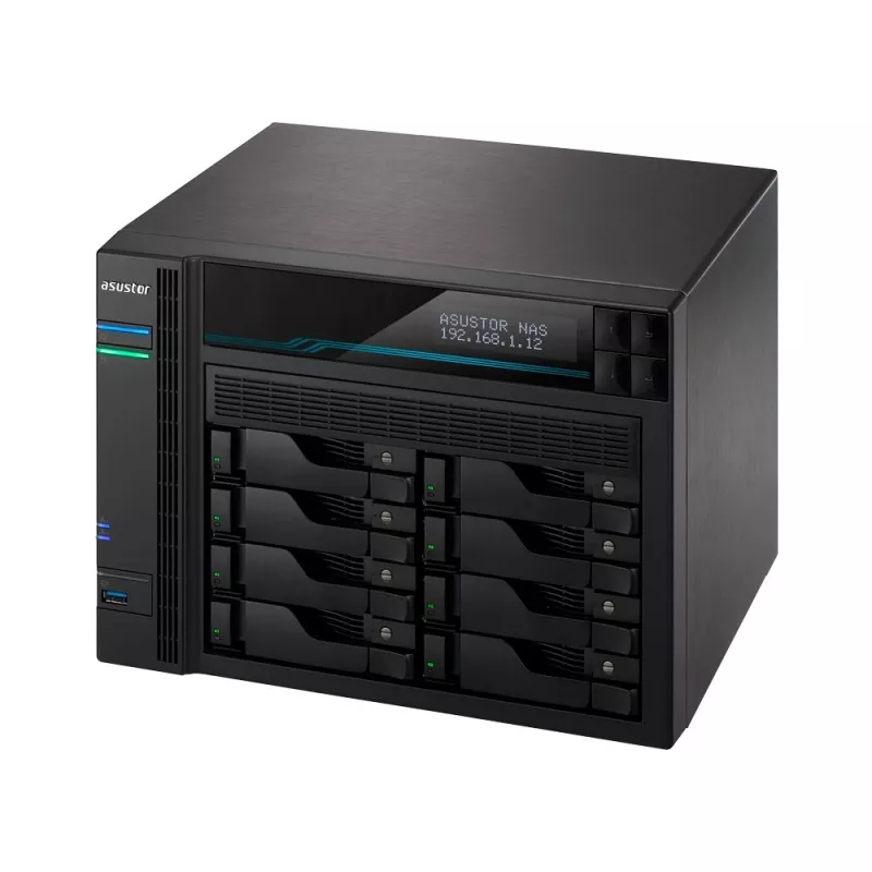 Asustor Lockerstor 10 AS6510T NAS bokštinis Intel Atom® C3538 8 GB DDR4 0 TB ADM juodas