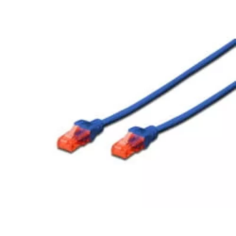 Tinklo kabelis Digitus CAT 6 U/UTP RJ-45 Cat6 3m mėlynas