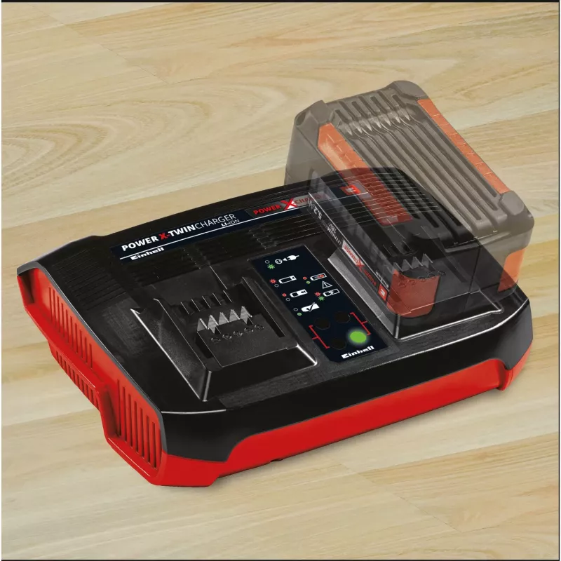 Einhell Power-X-Twincharger 3 A akumuliatorių įkroviklis vidaus naudojimui juodas - raudonas (4512069)