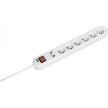 Prailginimo laidas Bachmann SMARTLINE 3m 6 AC lizdų vidaus baltas