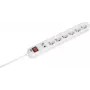 Prailginimo laidas Bachmann SMARTLINE 3m 6 AC lizdų vidaus baltas