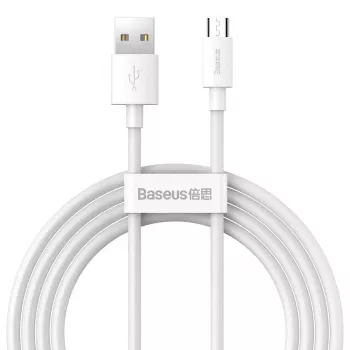 USB A – Micro‑USB B laidas Baseus TZCAMZJ-02 1,5 m Baltas