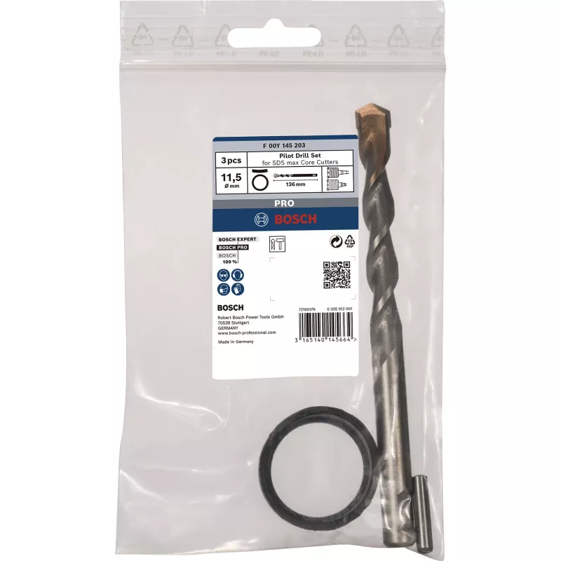 Gręžtuvas Bosch F 00Y 145 203, ilgis 136 mm