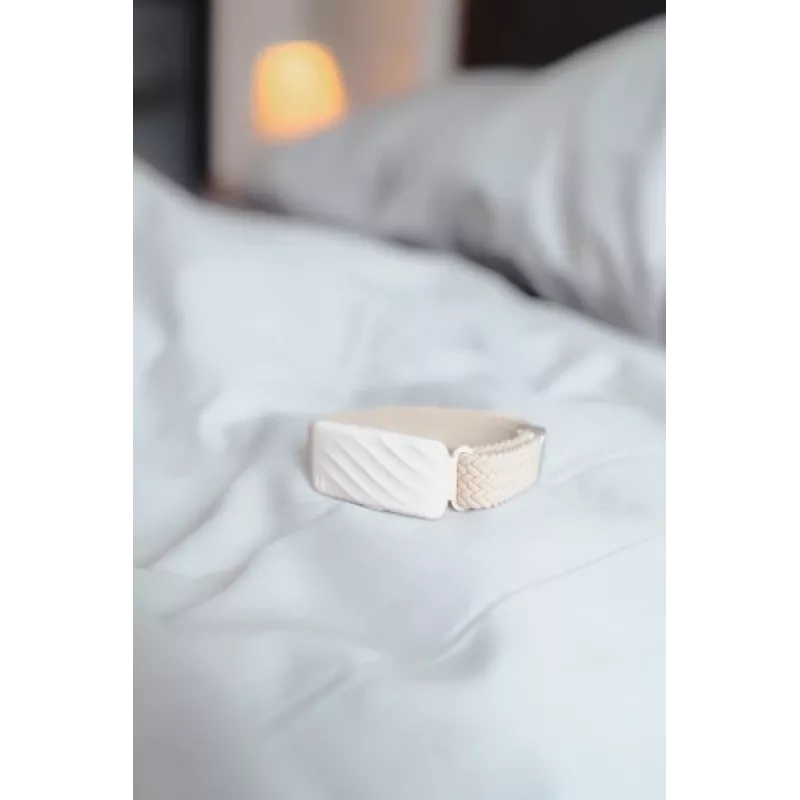 Vibracinė žadintuvo apyrankė HoMedics WakeBand SS-WB100CE-WW, kreminė