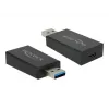 Adapteris USB Type-C (vyriškas) į USB Type-A (moteriškas) DeLOCK 65689