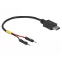 Delock 85418 USB-C maitinimo kabelis su 2 atskirais kontaktų kaiščių kištukais, 0,1 m