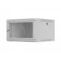19 colių 6U 600x600 mm pilkas perforuotas sieninis stovo korpusas Lanberg WF01