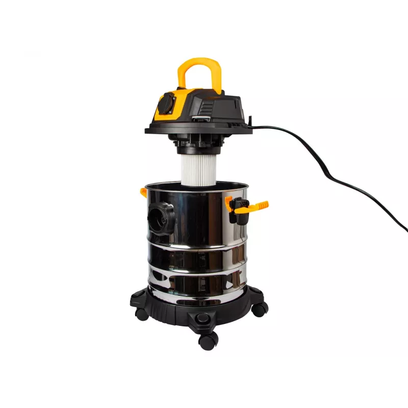 BLOW WD3300 pramoninis dulkių siurblys su 230V rozete 2000W