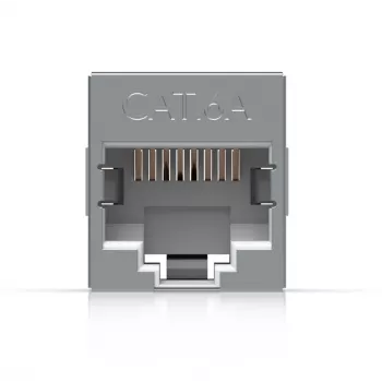 Inlinis RJ45 jungiklis UBIQUITI UACC-RJ45-COUPLER-C6A Kompaktiškas — RJ45 Cat6A inlinis sujungimas