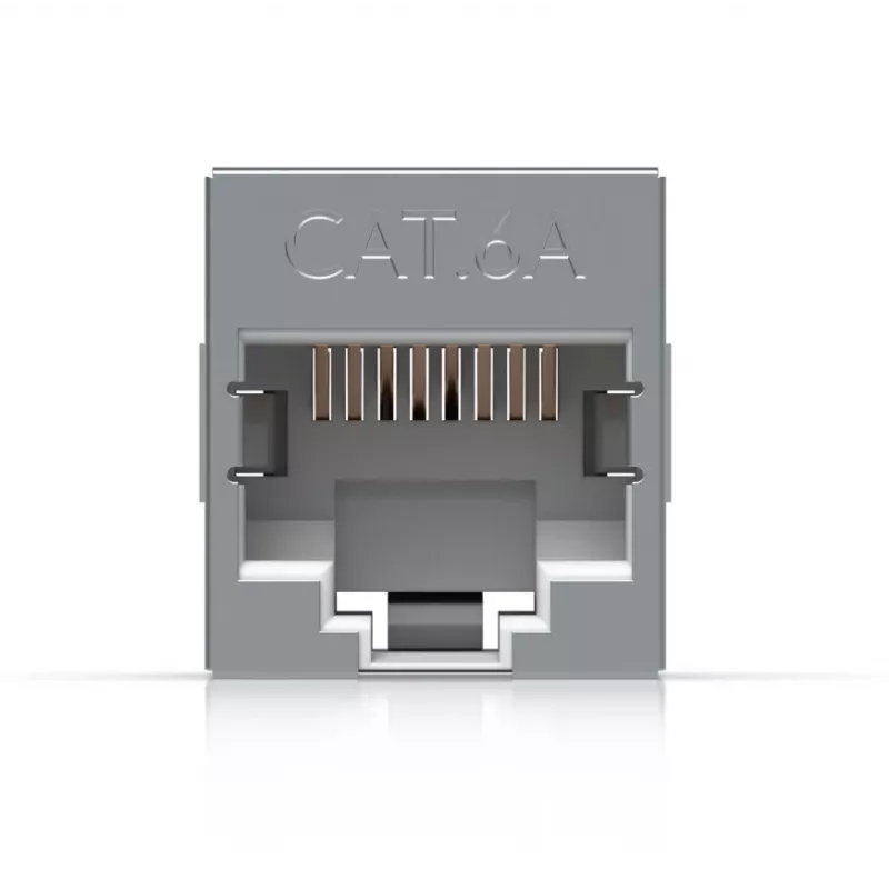 Inlinis RJ45 jungiklis UBIQUITI UACC-RJ45-COUPLER-C6A Kompaktiškas — RJ45 Cat6A inlinis sujungimas