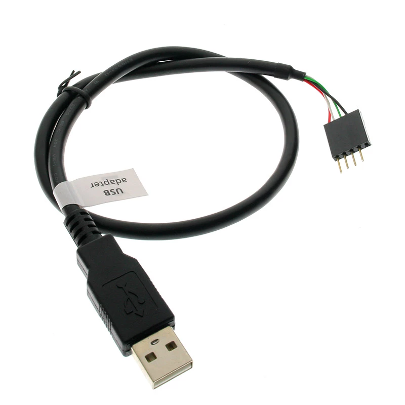 USB kabelis Akasa 0,4 m USB A juodas