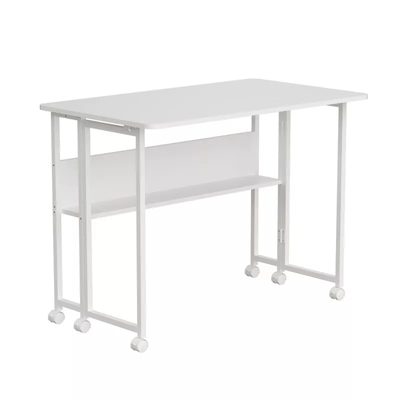 Maclean sulankstomas mobilus stalas baltas MC-126W 50kg