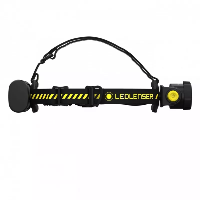 Priekinė lemputė su galvos juostele Led Lenser H15R Work juoda/geltona