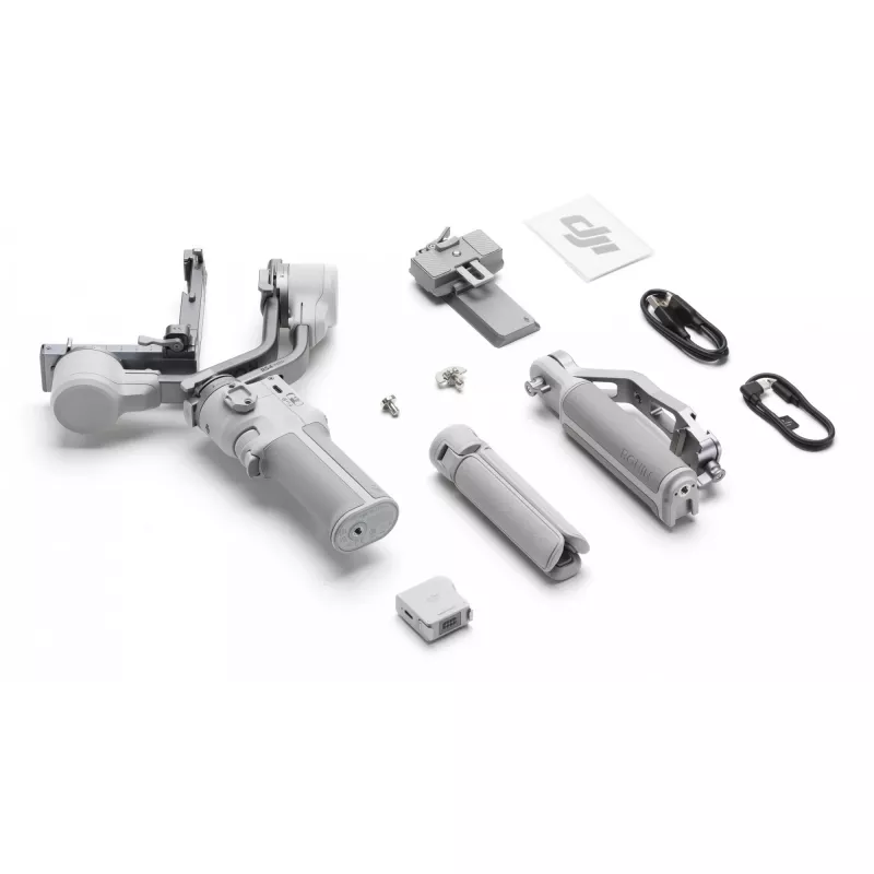 Gimbalinis stabilizatorius DJI RS 4 Mini Combo – kompaktiškas, lengvas rankinis stabilizatorius veidrodiniams fotoaparatams
