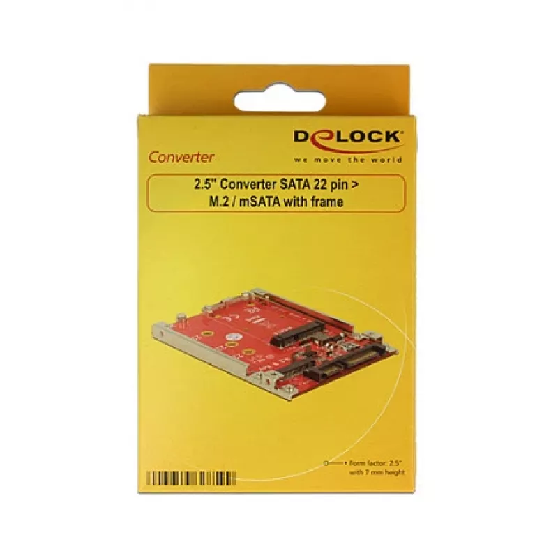 DeLOCK 62859 vidinė sąsajos plokštė M.2 mSATA