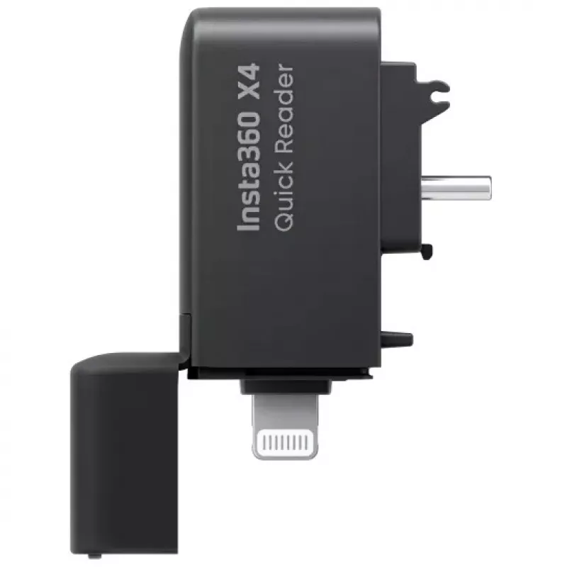 Card Reader Insta360 X4 Quick Reader USB-C Lightning juodas