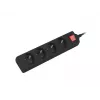 Lanberg PS1-04E-0150-BK Kištukinis lizdų blokas juodas