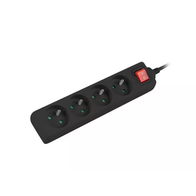 Lanberg PS1-04E-0150-BK Kištukinis lizdų blokas juodas