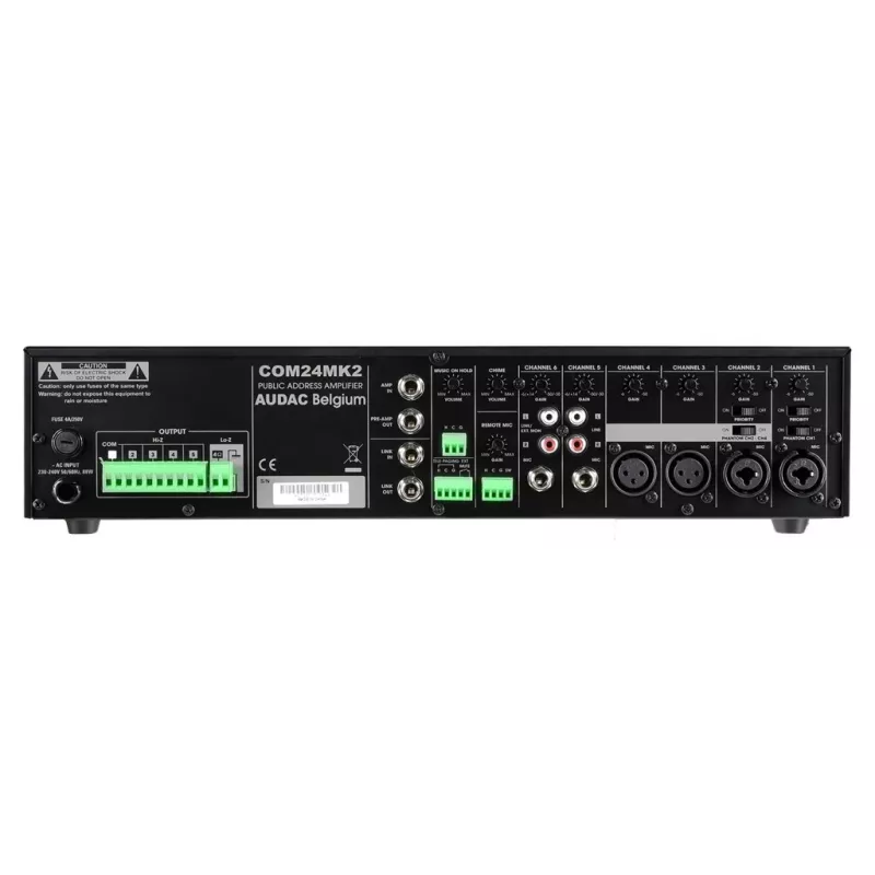 AUDAC COM24MK2 garso stiprintuvas 240W D klasė Juodas