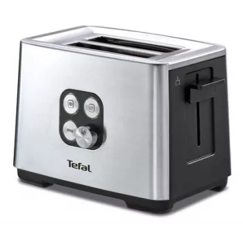 Tefal Equinox TT420D 2 riekelių skrudintuvas, juodas, nerūdijantis plienas