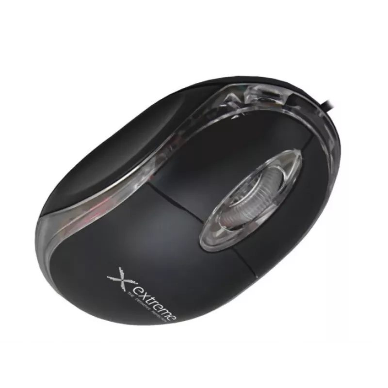 Laidinė optinė ambidekstrinė pelė EXTREME XM102K — 1000 DPI, USB Type-A, 1,2 m laidas, 3 mygtukai