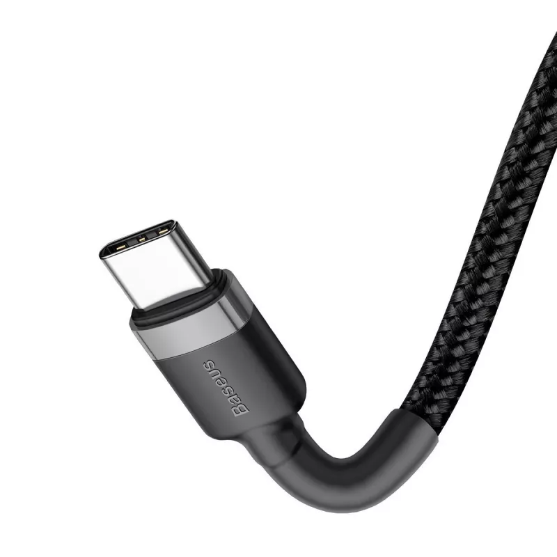 USB laidas Baseus Cafule 2m USB-C juodai pilkas