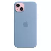 Apple iPhone 15 Plus Silikoninis Dėklas su MagSafe - Žiemos Mėlyna