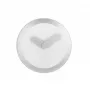 NeXtime klok 2615zi Focus, skersmuo 25 cm, sieninis, baltas/sidabrinis