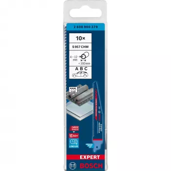 Bosch Expert 2608900379 Pjūklo diskas stūmokliniam pjūklui, didelio anglingumo plienas (HCS), 10 vnt.
