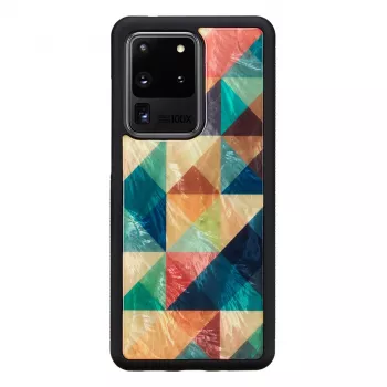 Apsauginis dėklas telefonui iKins Samsung Galaxy S20 Ultra, mozaikinis juodas