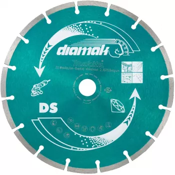 Makita Diamak - Deimantinis pjovimo diskas - betonui, marmurui, šiferiui, minkštai plytai, cementinei plytai