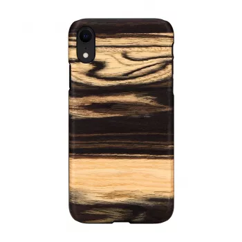 Dėklas iPhone XR man and wood – baltojo juodmedžio nugara, apsauginis polikarbonatinis rėmelis