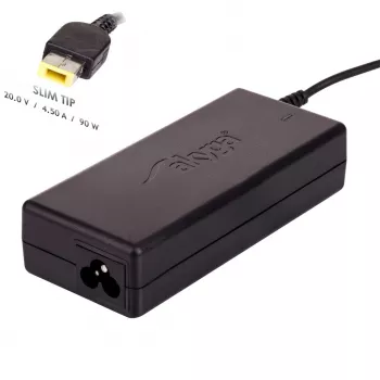 Maitinimo adapteris Akyga AK-ND-29 90W 20V 4.5A, skirtas Lenovo nešiojamiesiems kompiuteriams, AC 100–250V, 1,2m laidas, juodas