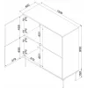 Cama 4D komoda TRESSE 100x40x110 matinis žalias