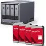 UGREEN NAS HDD rinkinys DXP4800 Plus+ su 4 x Western Digital WD80EFPX 8TB diskais (35261 ir 4x WD80EFPX)