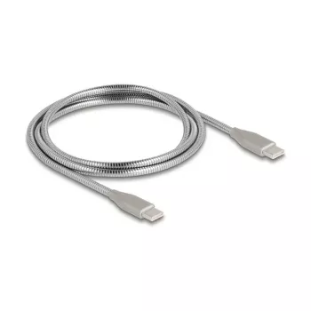 USB-C laidas DeLOCK 81259 1 m USB-C / USB-C USB 2.0 sidabrinis