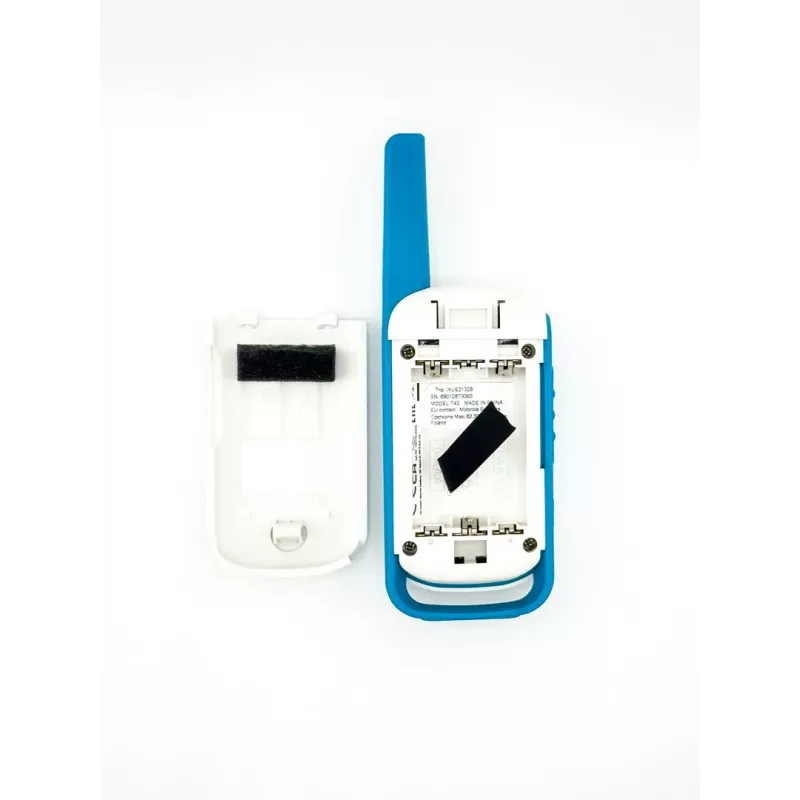 Motorola Talkabout T42 - racija, 2 vnt. pakuotė (oranžinė-mėlyna)
