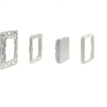 Shelly BLU Wall Switch 4 belaidis Bluetooth jungiklis 4 mygtukai plastmasinis dramblio kaulo spalvos