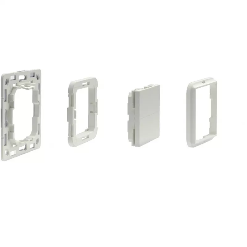 Shelly BLU Wall Switch 4 belaidis Bluetooth jungiklis 4 mygtukai plastmasinis dramblio kaulo spalvos