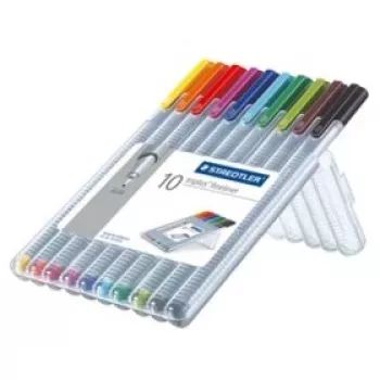 Finelaineris Staedtler triplus 334 Multi 10 vnt.