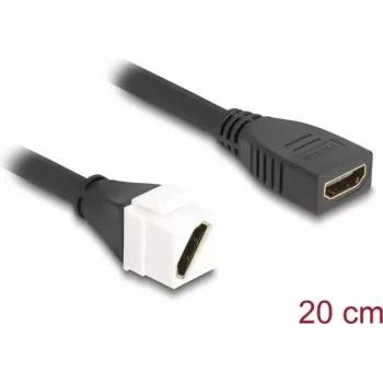 DeLOCK Keystone modulis HDMI motina-motina įstrižainė 8K 60 Hz 20 cm juoda