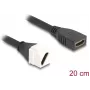DeLOCK Keystone modulis HDMI motina-motina įstrižainė 8K 60 Hz 20 cm juoda