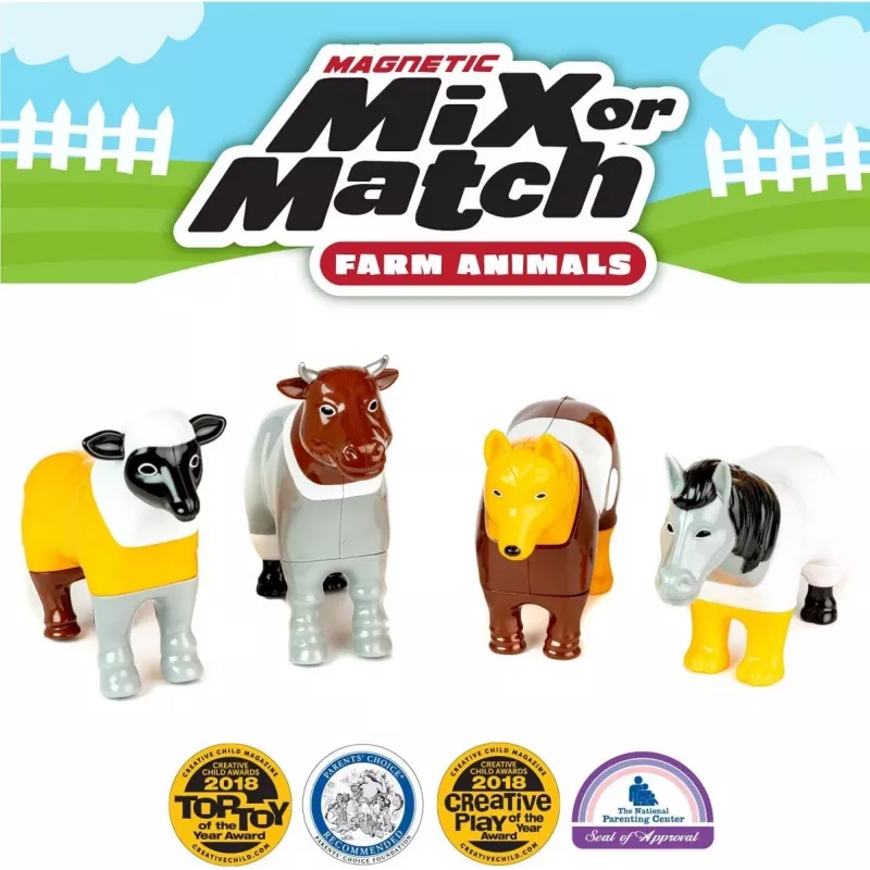 Malblo Magnetic Farm Animals Set magnetinis ūkio gyvūnų rinkinys