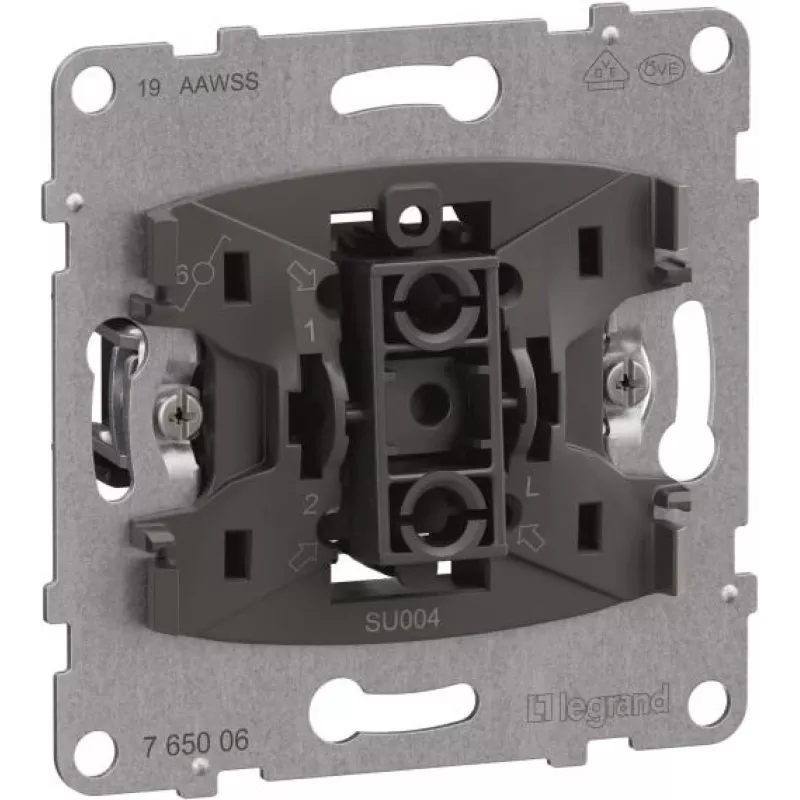 Legrand SEANO Įdėklas 765006 Kryžminis jungiklis 10AX Push-In gnybtai (765006)