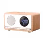 MANTA RDI912W Rimini radijo laikrodis su Bluetooth ir belaidžiu įkrovimu, baltas