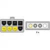 Maitinimo kabelis-adapteris Delock 82397 PCI Express plokštėms, 2x 4 kontaktų 5,25" – 8 kontaktų PCIe, 12 V, 0,30 m